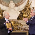 Pérez Esquivel fue homenajeado en Casa Rosada a 40 años de haber recibido el premio Nobel de la Paz