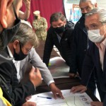 Alberto Fernández recorrió las zonas afectadas por los incendios en Chubut