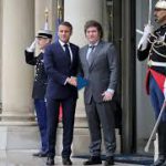 Javier Milei se reunió con Emmanuel Macron en la previa de la inauguración de los Juegos Olímpicos de París 2024