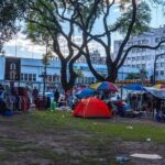Megaoperativo en Chacarita: desalojaron a 5 mil manteros que del Parque Los Andes